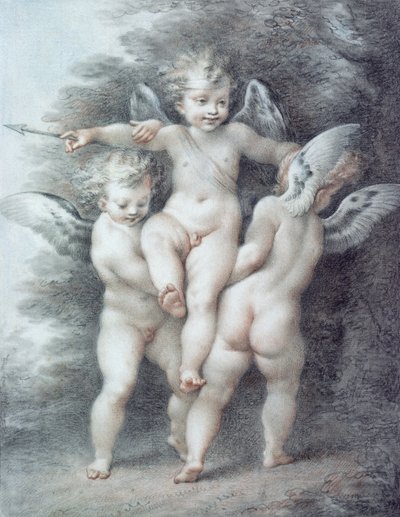 Three Cupids by Giovanni Battista Cipriani